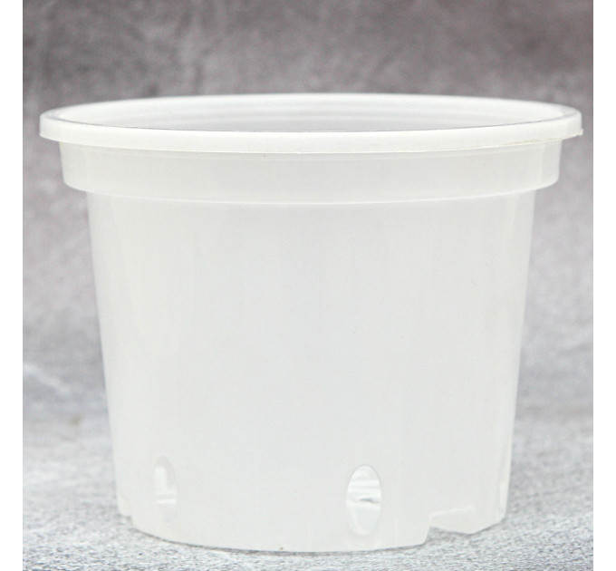 Горшок круглый 1,5 л белый