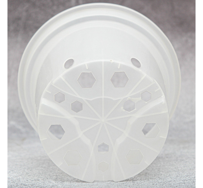 Горшок круглый 1,5 л белый