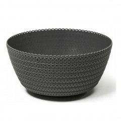 Горшок для цветов Миса Джерси,24см, антрацит