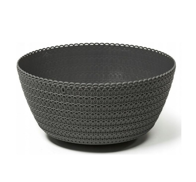 Горшок для цветов Миса Джерси,24см, антрацит