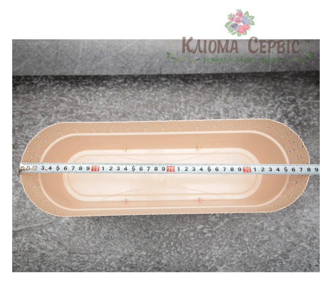 Горшок для цветов Белла Овальный 380 кремовый