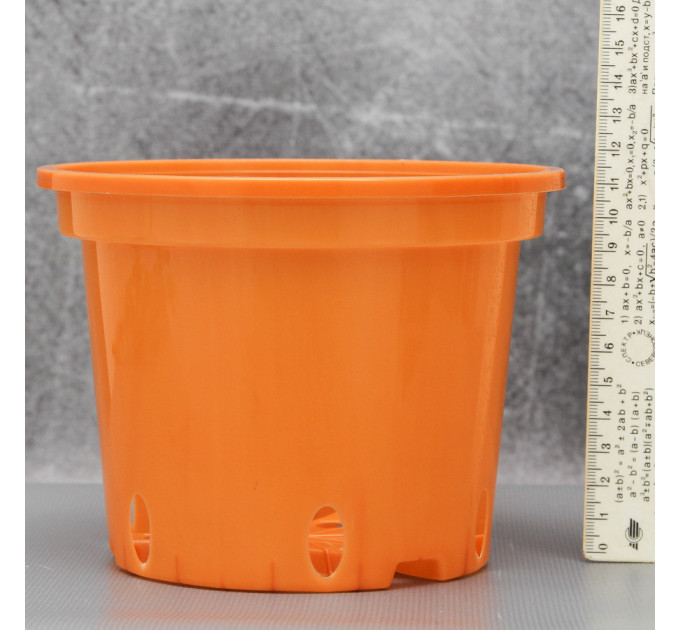 Горшок круглый 1,5 л коричневый