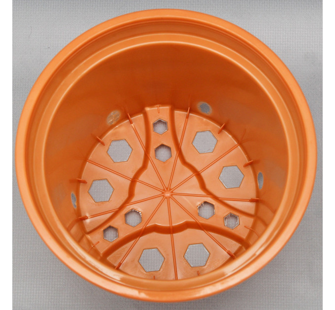 Горшок круглый 1,5 л коричневый