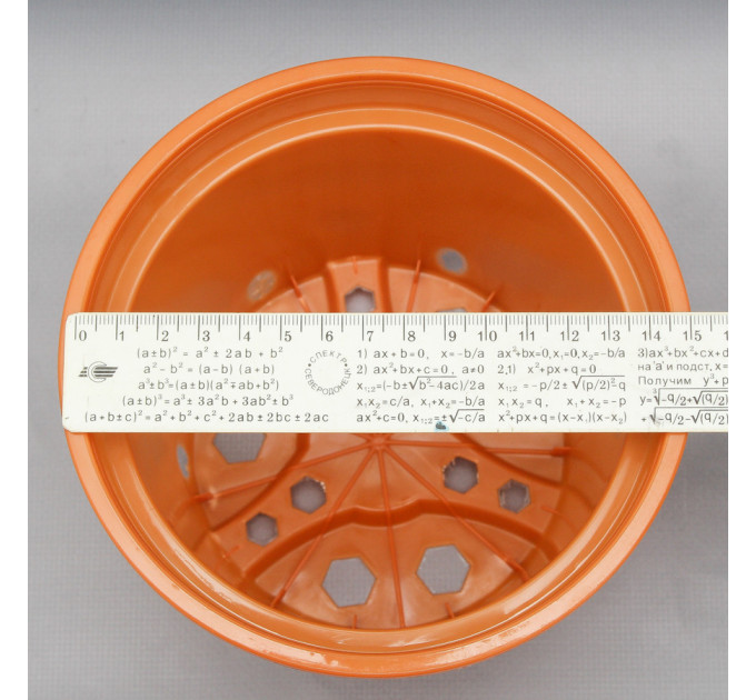 Горшок круглый 1,5 л коричневый