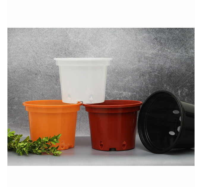 Горшок круглый 1,5 л коричневый