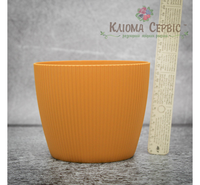 Горшок для цветов Магнолия Джампер 160 мм горчичный