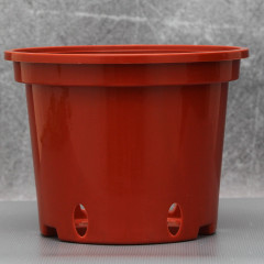 Горшок круглый 1,5 л темно- коричневий