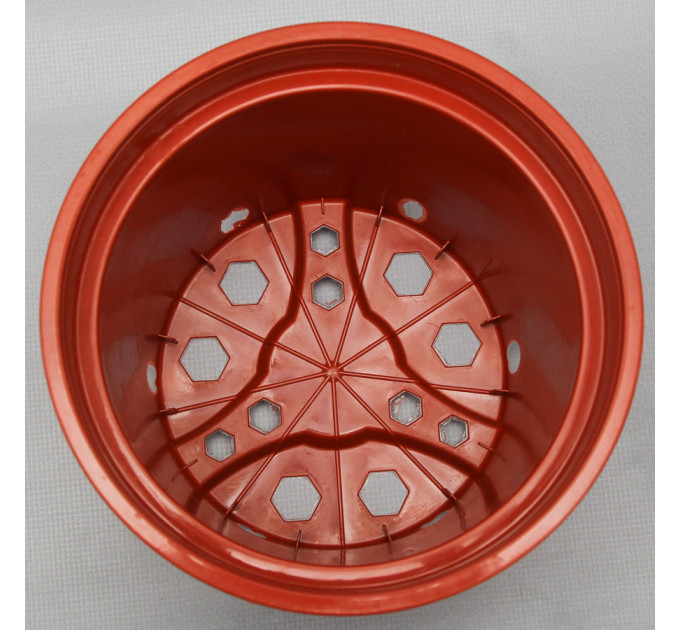 Горшок круглый 1,5 л темно- коричневий