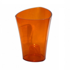 Горшок "Венус", прозоро-оранжевый