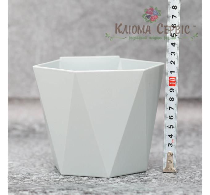 Горшок/кашпо Хеца 125 св.серый