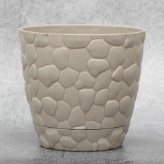 Горшок для цветов Elit Камни 0.75 л, серый