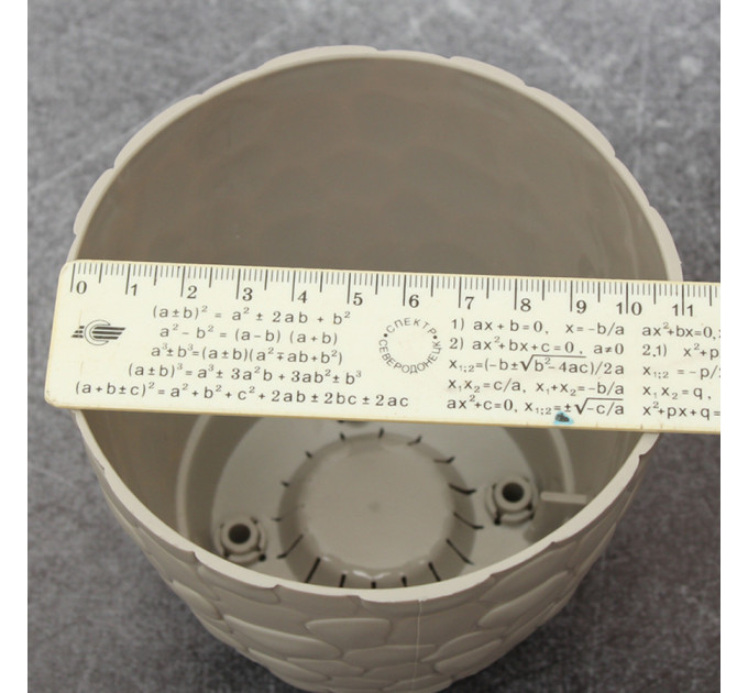 Горшок для цветов Elit Камни 0.75 л, серый