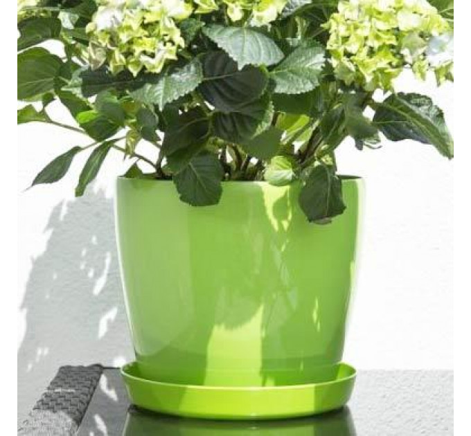 Горшок для цветов Магнолия 155мм салатовый