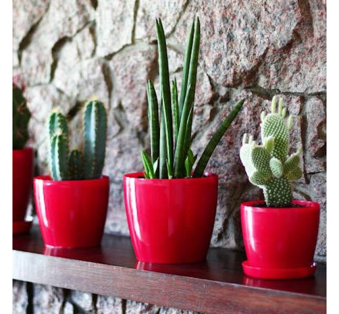 Горшок для цветов Магнолия 155мм фуксия