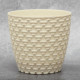 Горшок для цветов Elit Ротанг 0.75 л, кремовый