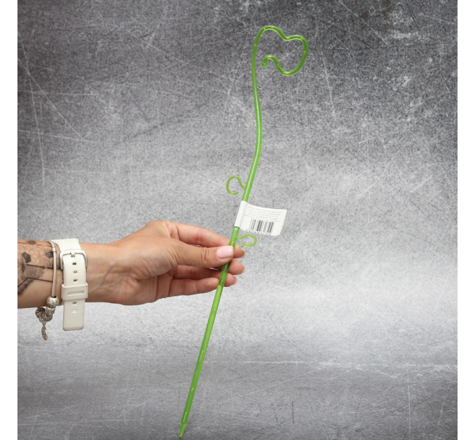 Декоративная поддержка FormPlastic для Орхидей 39 см, прозрачно-салатовая