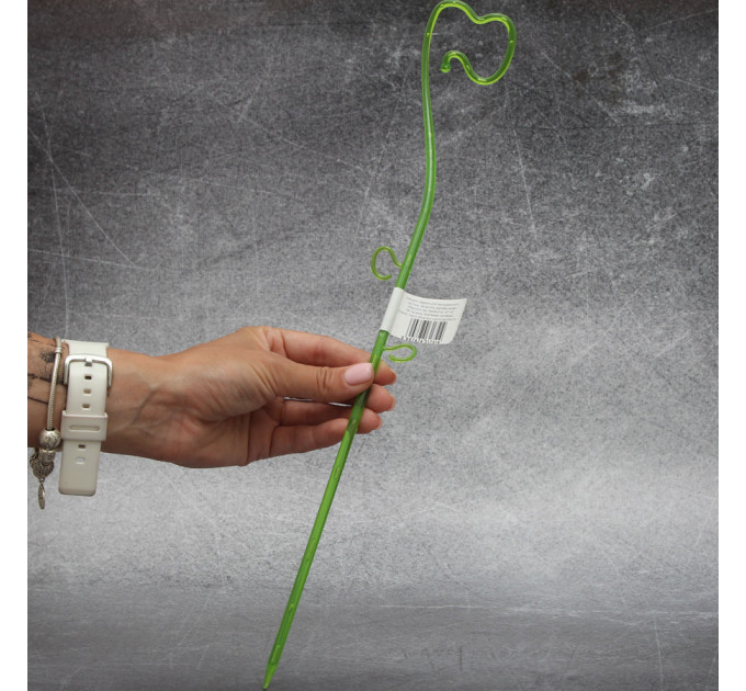 Декоративная поддержка FormPlastic для Орхидей 39 см, прозрачно-салатовая