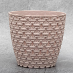 Горшок для цветов Elit Ротанг 0.75 л, лавандовый