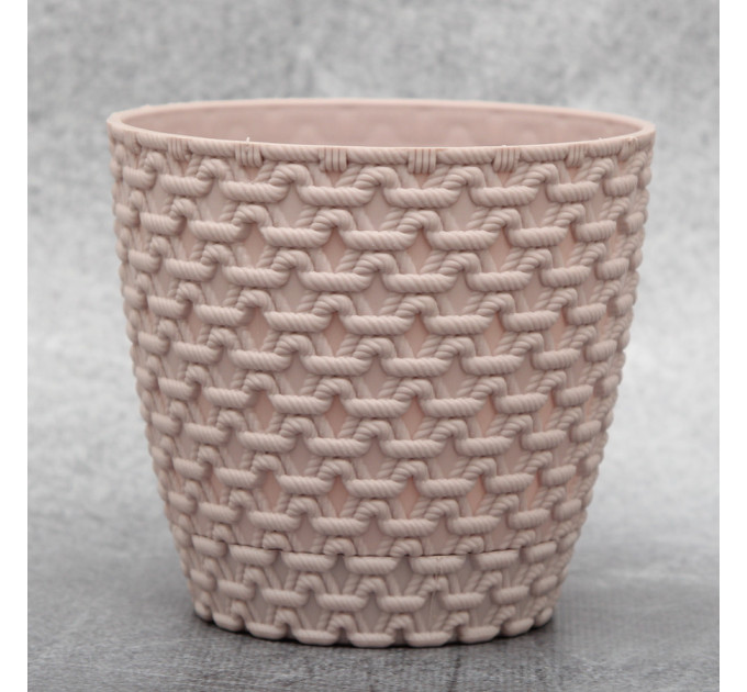 Горщик для квітів Elit Ротанг 0.75 л, лавандовий
