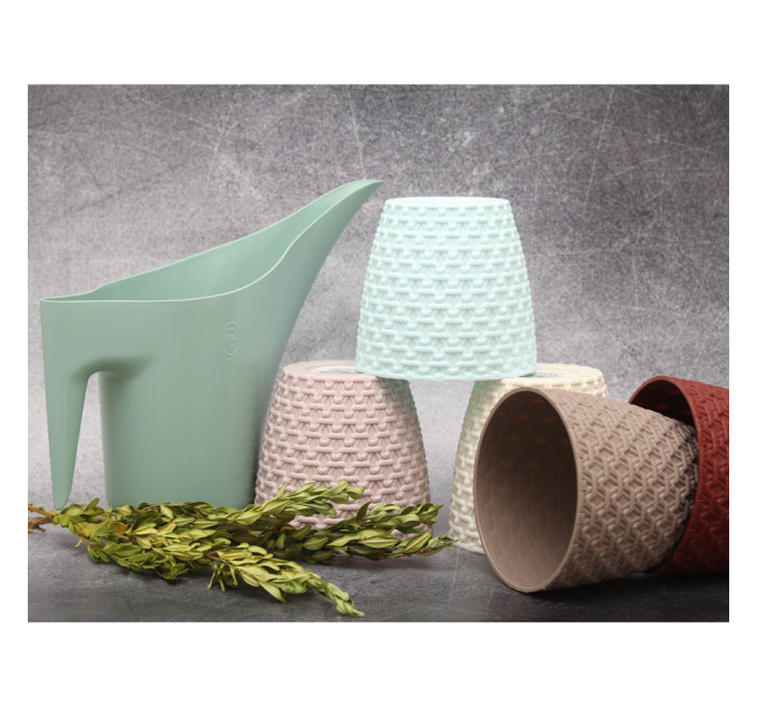 Горщик для квітів Elit Ротанг 0.75 л, лавандовий