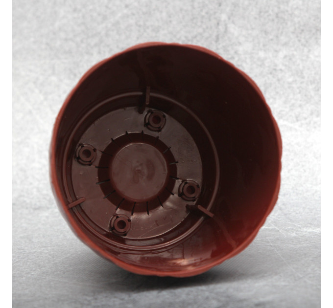 Горшок для цветов Elit Ромбик 0.75 л, бордовый