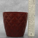 Горшок для цветов Elit Ромбик 0.75 л, бордовый