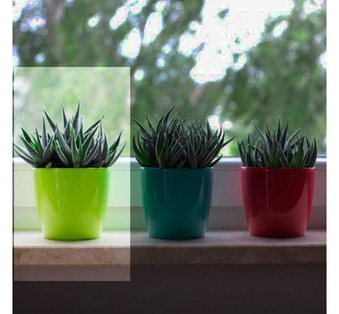 Горшок для цветов Магнолия 135мм салатовый