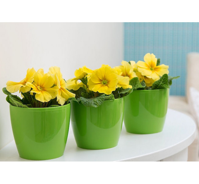 Горшок для цветов Магнолия 135мм салатовый
