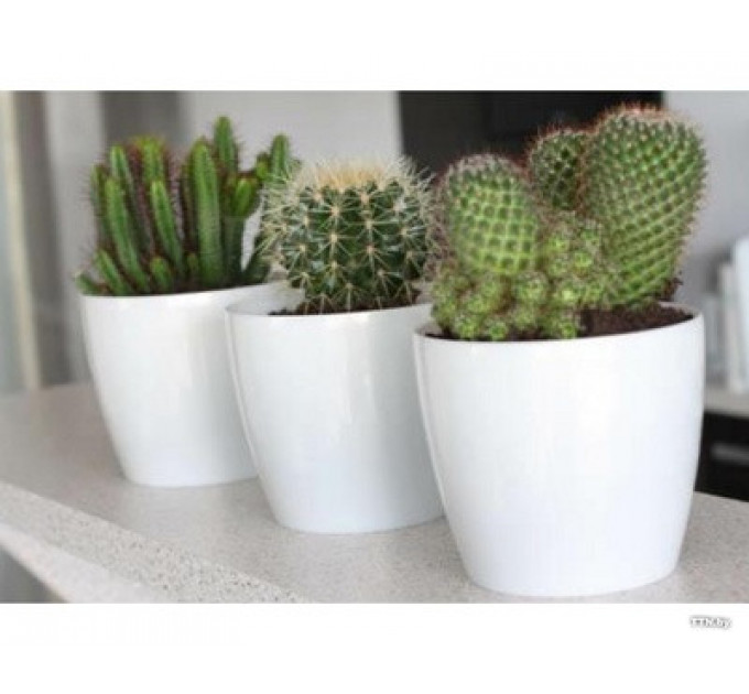 Горшок для цветов Магнолия 155мм бел.перламутровый