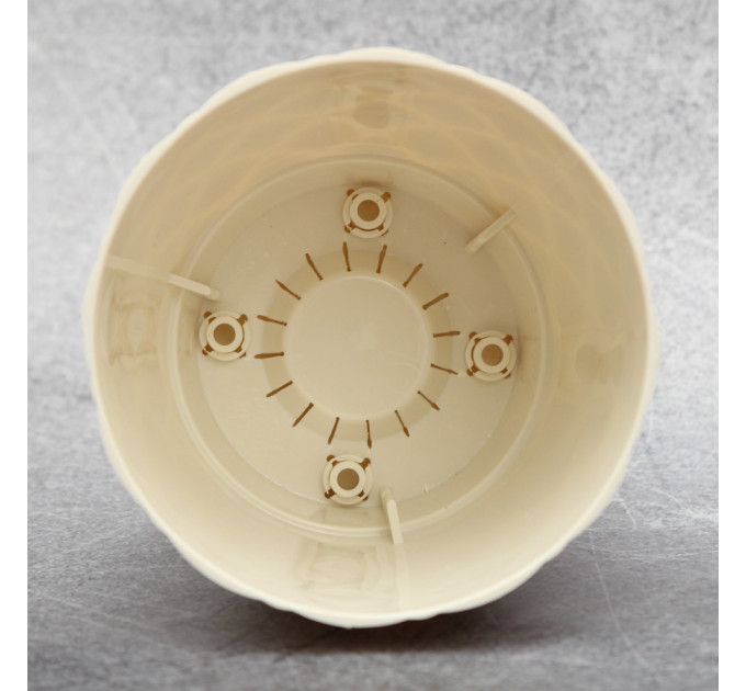 Горщик для квітів Elit Ромбік 0.75 л, кремовий