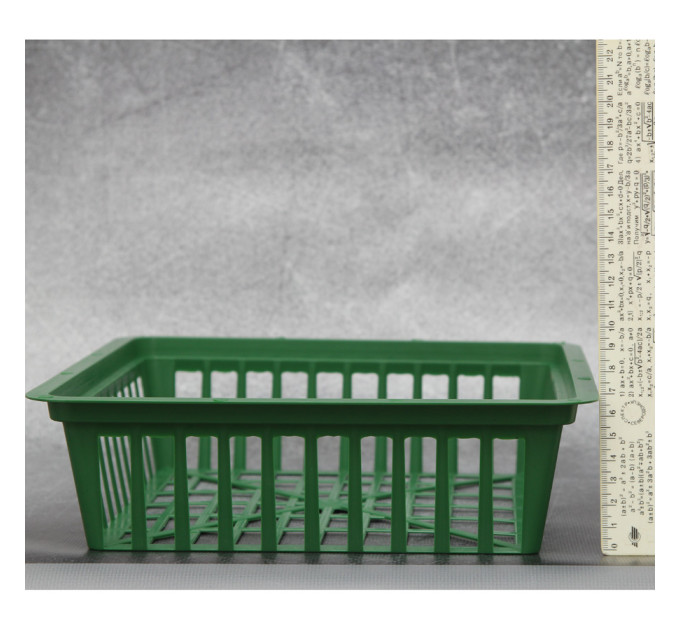 Корзинка для луковиц FormPlastic "Квадратная", зеленая