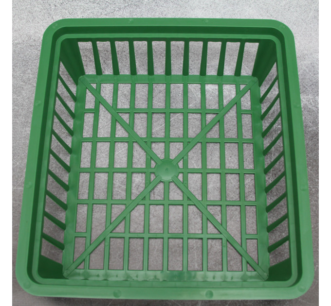 Корзинка для луковиц FormPlastic "Квадратная", зеленая