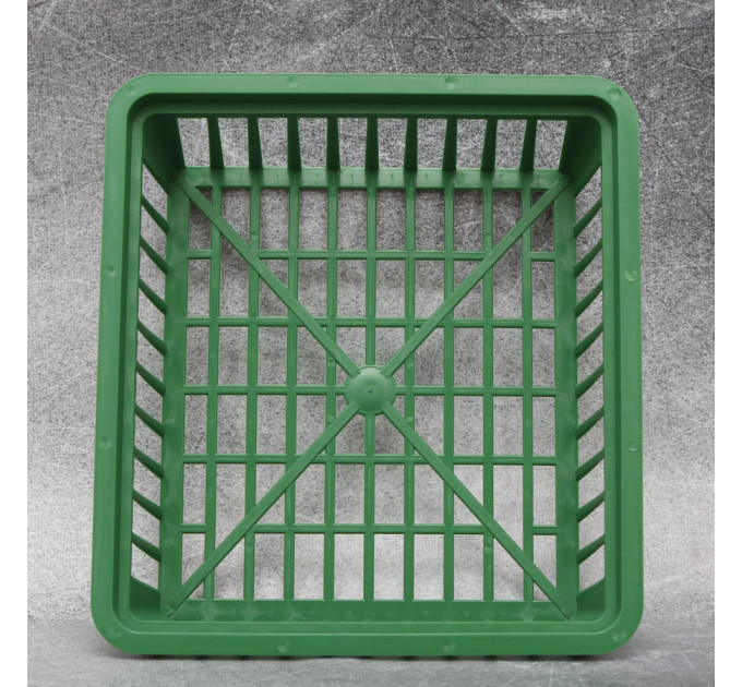 Корзинка для луковиц FormPlastic "Квадратная", зеленая
