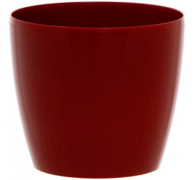 Горшок для цветов Магнолия 120мм бордовый