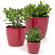 Горшок для цветов Магнолия 120мм бордовый