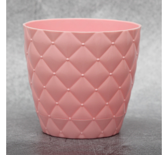 Горшок для цветов Elit Ромбик 0.75 л, розовый