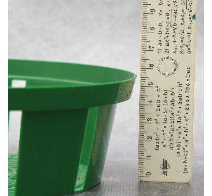 Корзинка для луковиц FormPlastic "Круглая-18", зеленая