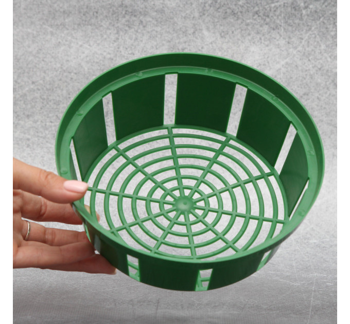 Корзинка для луковиц FormPlastic "Круглая-18", зеленая