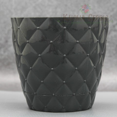 Горшок для цветов Elit Ромбик 1.6 л, антрацит