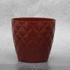 Горшок для цветов Elit Ромбик 1.6 л, бордовый