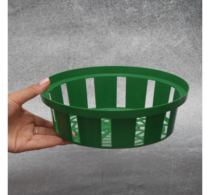 Корзинка для луковиц FormPlastic "Круглая-23", зеленая