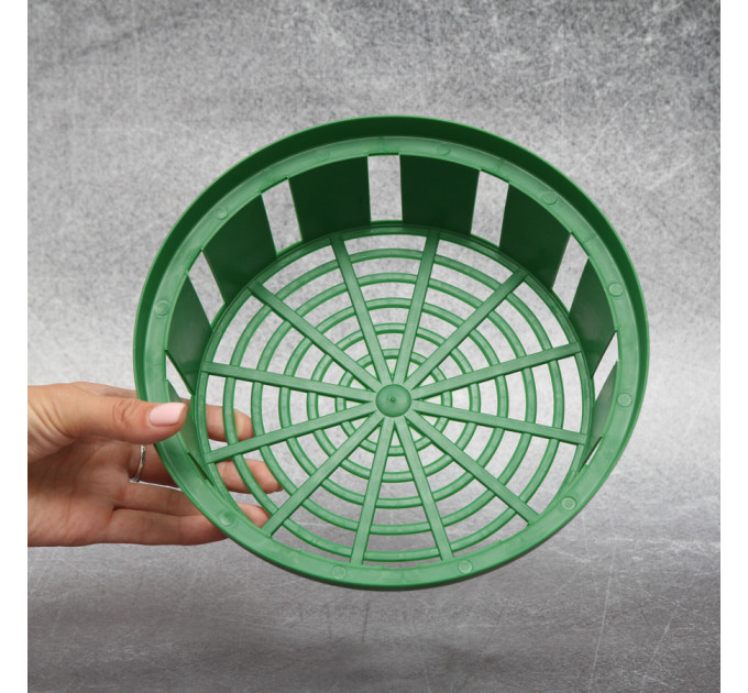 Корзинка для луковиц FormPlastic "Круглая-23", зеленая