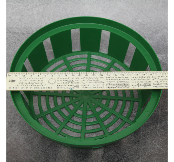 Корзинка для луковиц FormPlastic "Круглая-23", зеленая