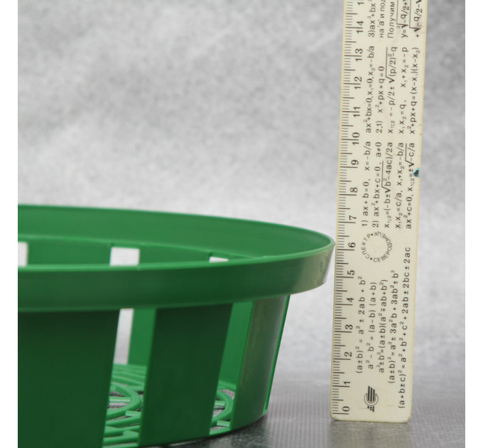 Корзинка для луковиц FormPlastic "Круглая-30", зеленая