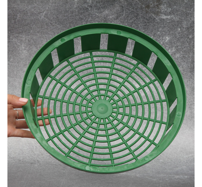 Корзинка для луковиц FormPlastic "Круглая-30", зеленая