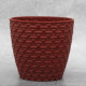 Горшок для цветов Elit Ротанг 0.75 л, бордовый