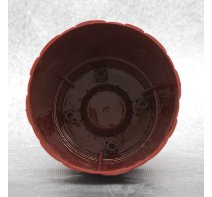 Горшок для цветов Elit Камни 0.75 л, бордовый