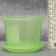 Вазон дренажний Алеана 9,0*6,5 см., салатовий (без підставки)