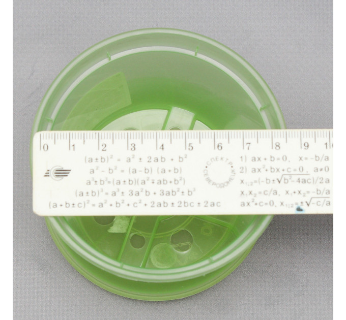 Вазон дренажний Алеана 9,0*6,5 см., салатовий (без підставки)