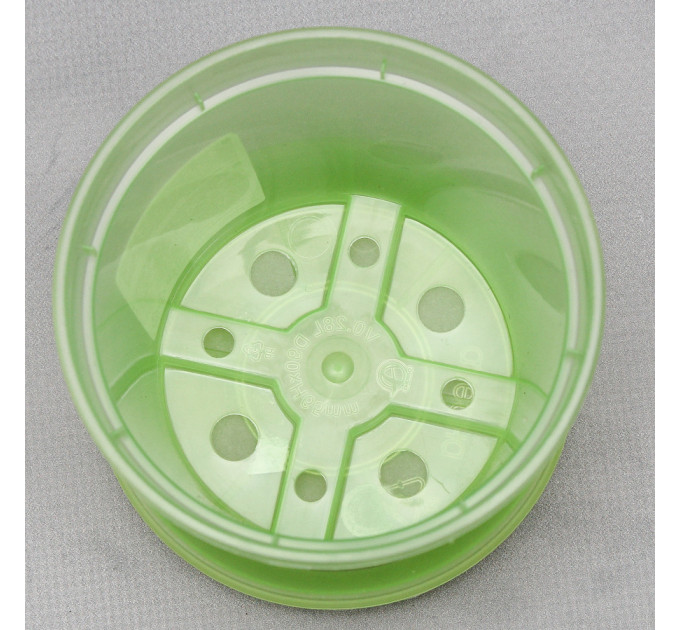 Вазон дренажний Алеана 9,0*6,5 см., салатовий (без підставки)